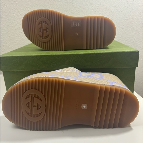Gucci Jumbo GG Platform Mules Sandals Slide - Picture 7 of 9